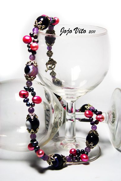 FRESH WATER PEARLS COMBINED WITH AGATE